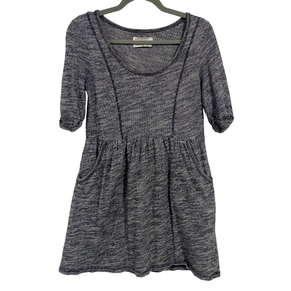 Anthropologie Saturday Sunday Space Dye Gray Dress w/Pockets Size S
